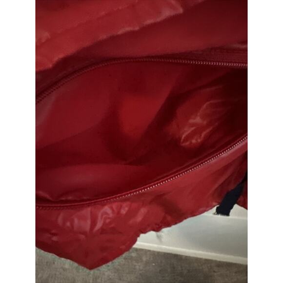 Lacoste Alligator 80s Full Zip Windbreaker Rain Jacket Red Convert To Pouch Sz S - Picture 9 of 16